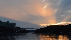 賢島大橋　夕日