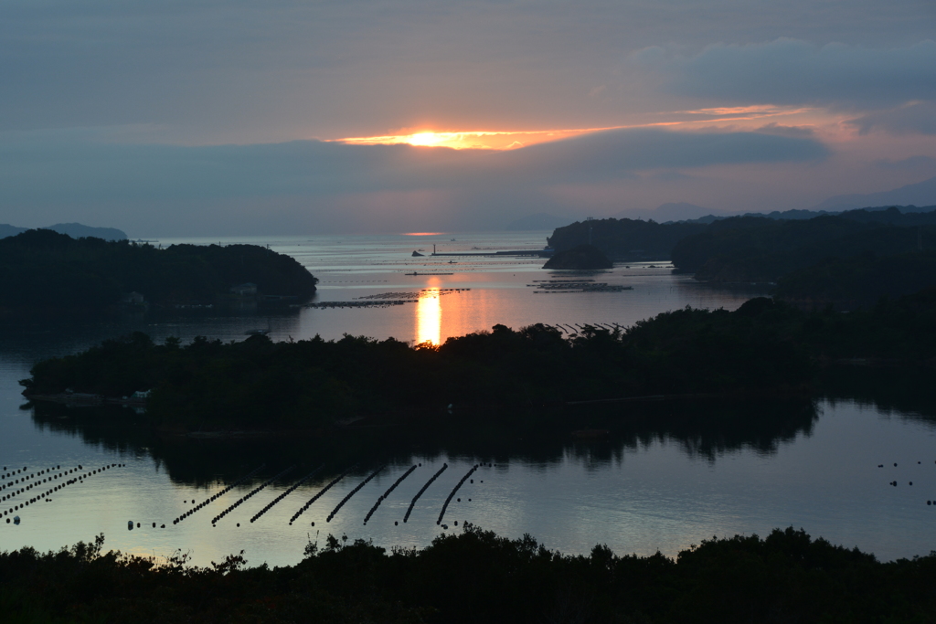 ともやま公園　夕日