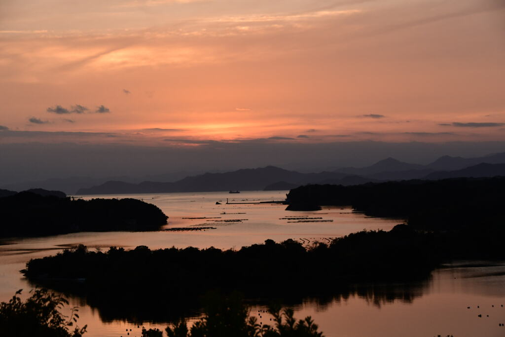 ともやま公園　夕日