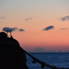 夫婦岩と富士山