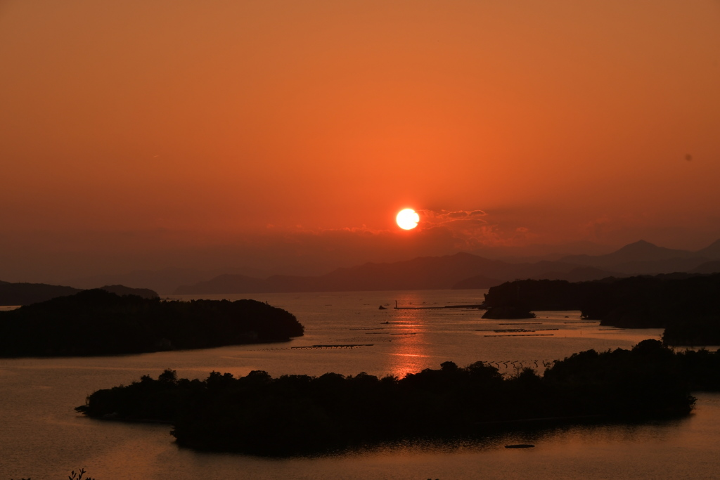 志摩　ともやま公園　夕日