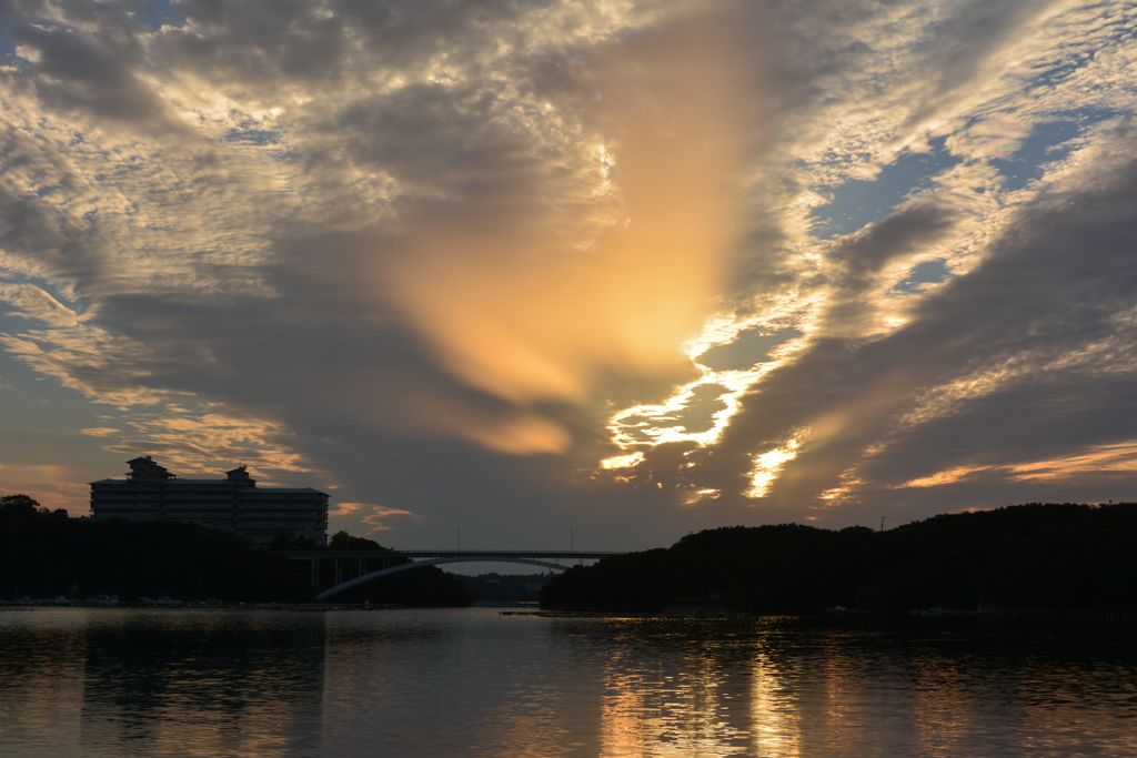 賢島大橋　夕景