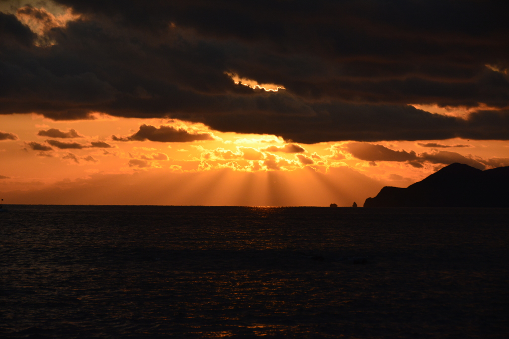 三重　田曽浦　夕日