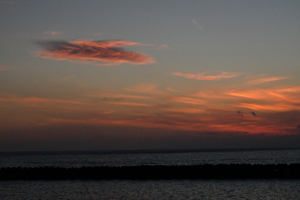 浜島　夕日