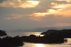 ともやま公園の夕日