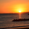 志摩　広の浜　夕焼け