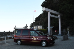二見興玉神社とひのとりタクシー