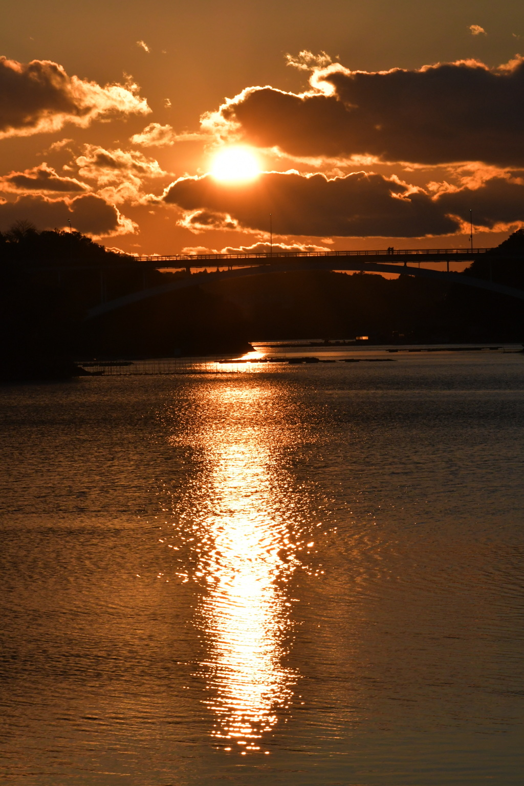 賢島大橋　夕日