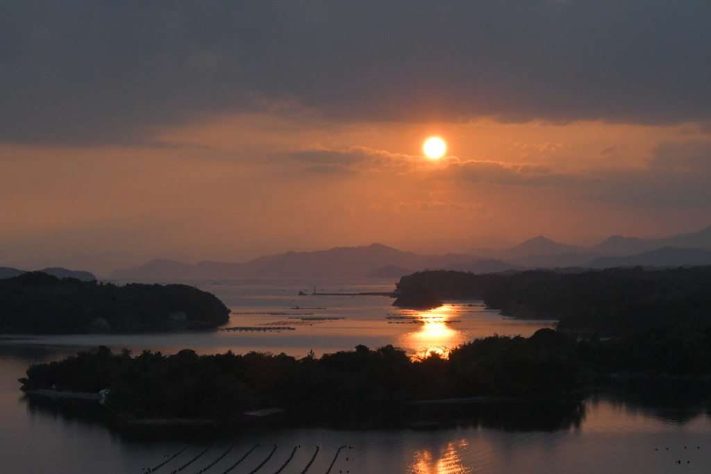 ともやま公園　夕日
