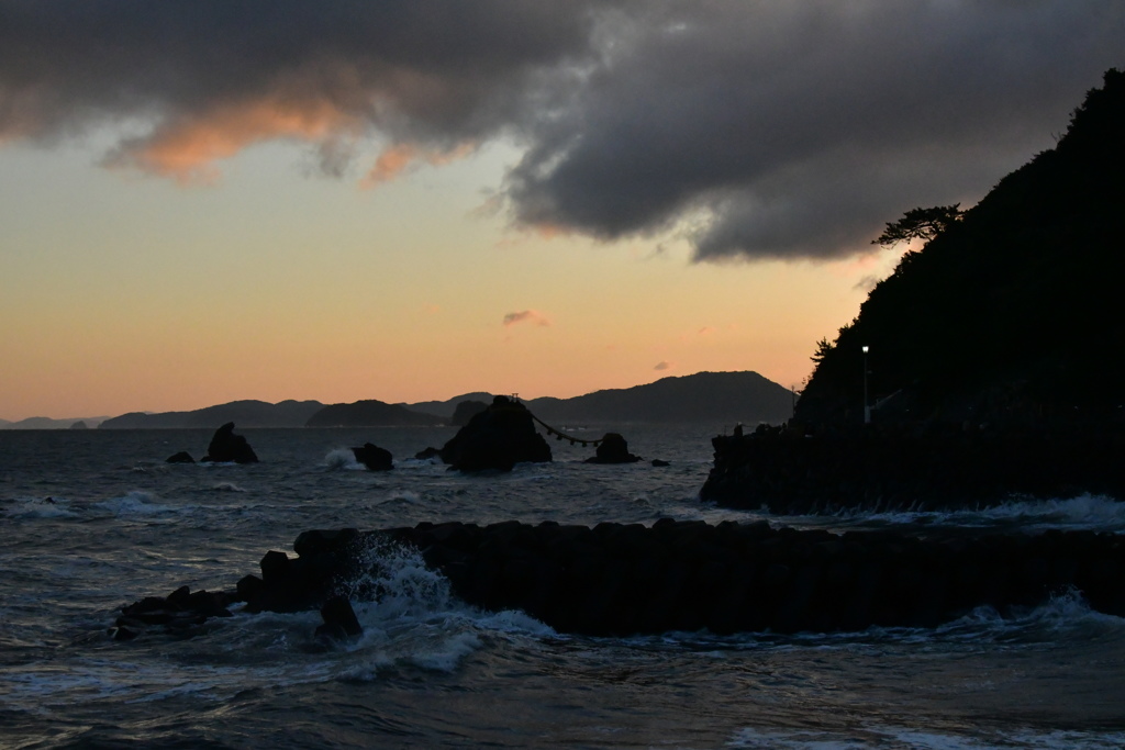 朝焼け　二見浦