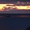 磯笛岬展望台　夕日