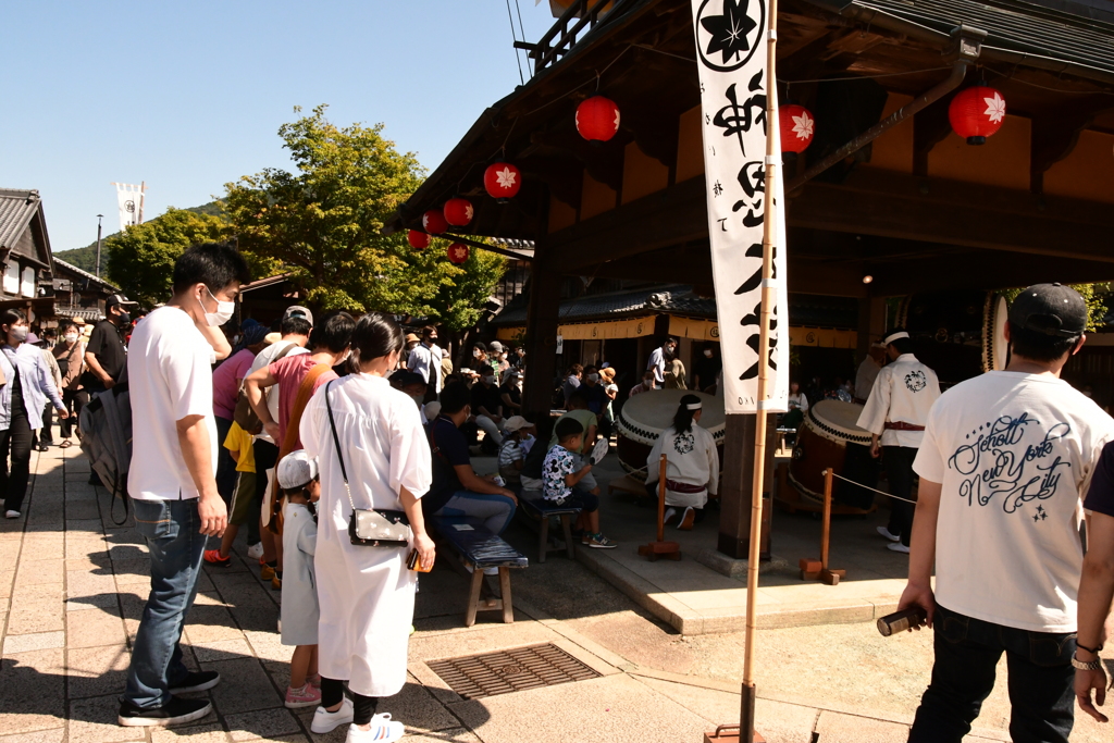 伊勢　おかげ横丁　神恩太鼓