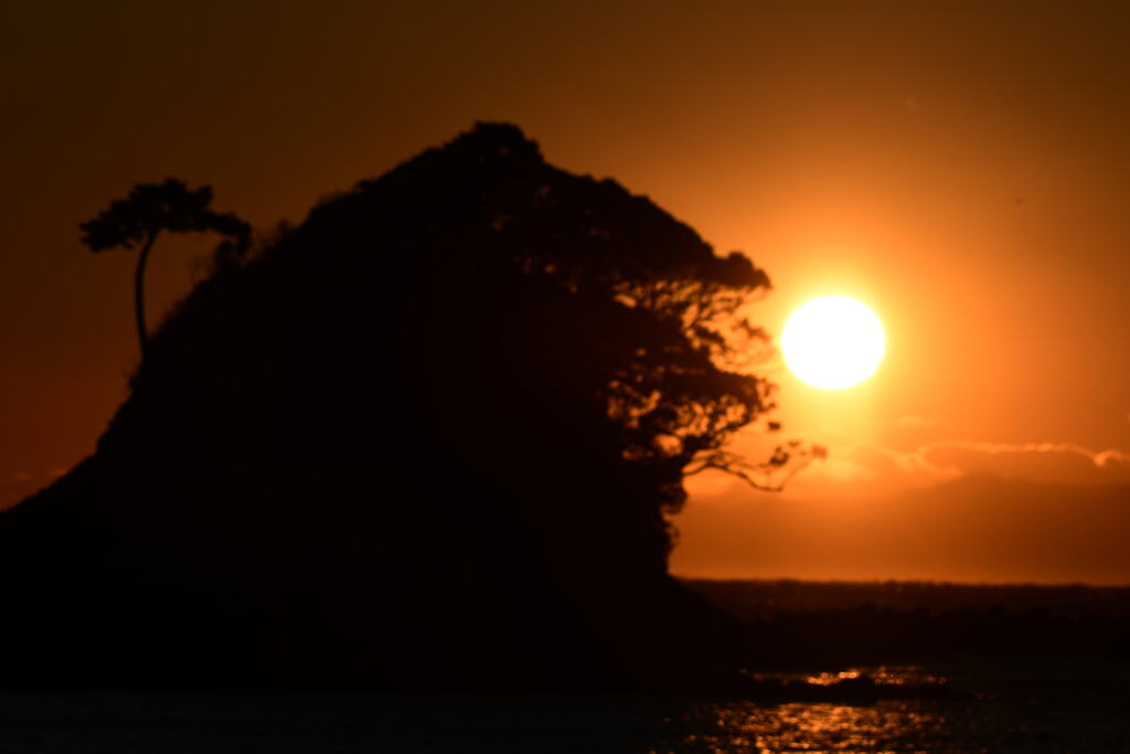 志摩　阿津理浜　夕日