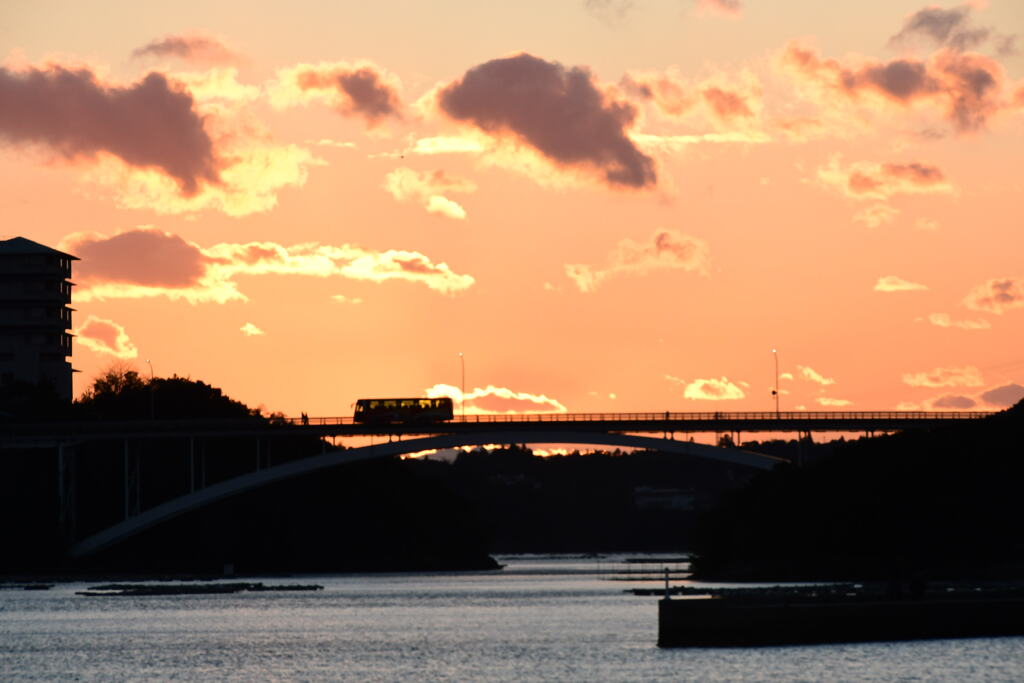 賢島大橋　夕日