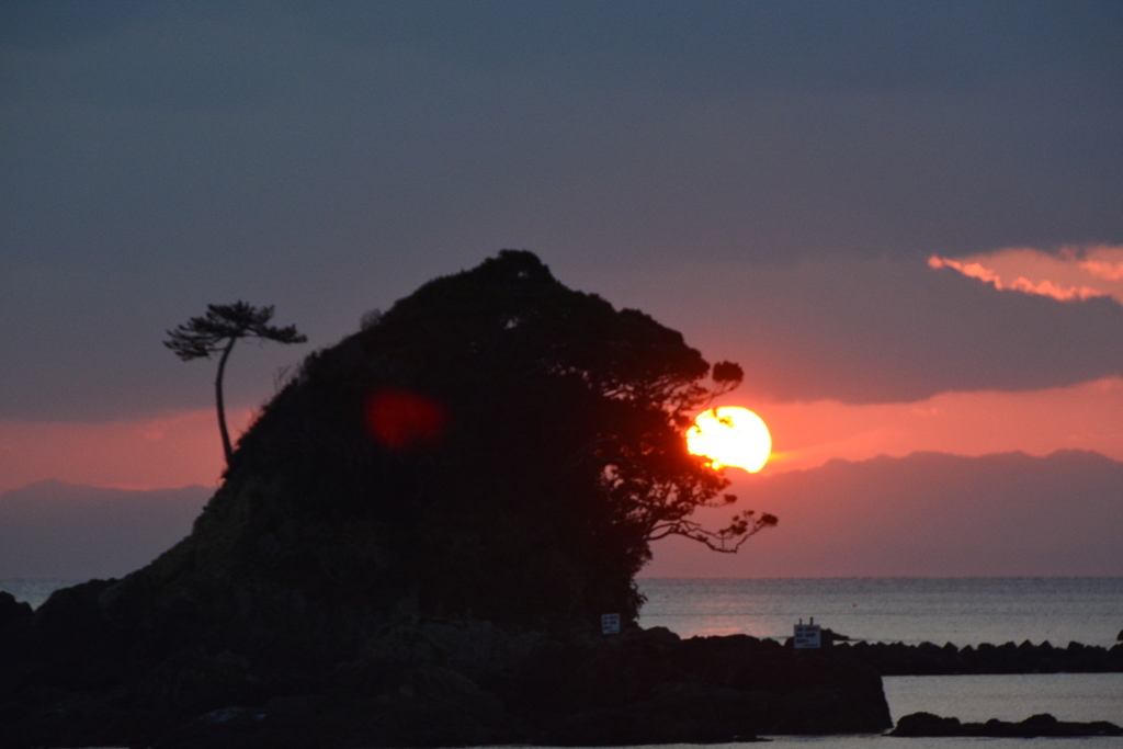 志摩　阿津里浜　夕日