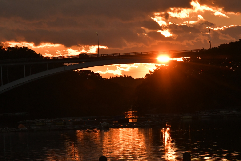 賢島大橋　夕景