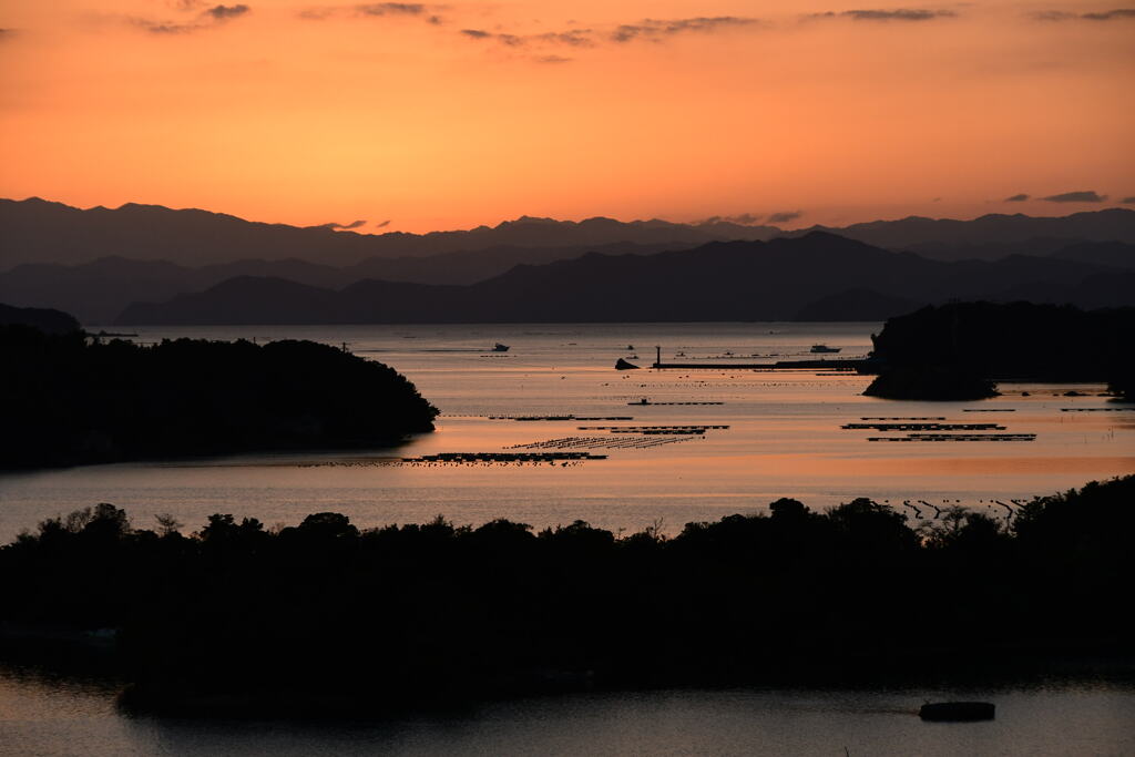 ともやま公園　夕焼け