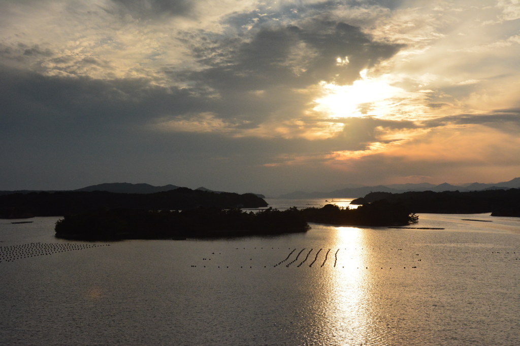 ともやま公園の夕日