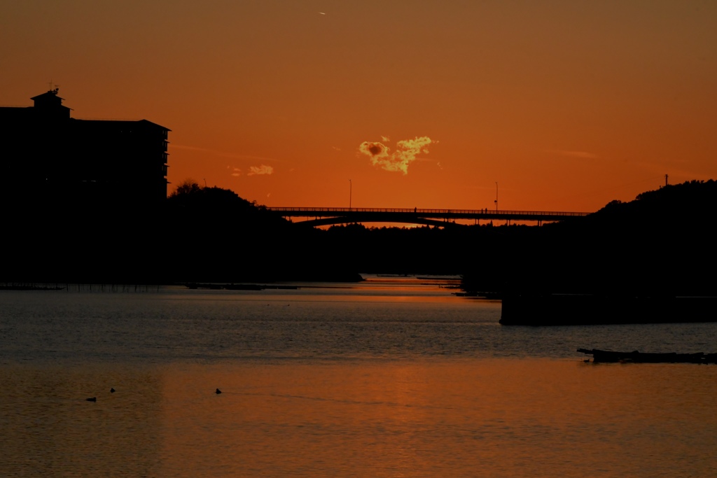 賢島大橋　夕映え