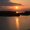 とまやま公園　夕日