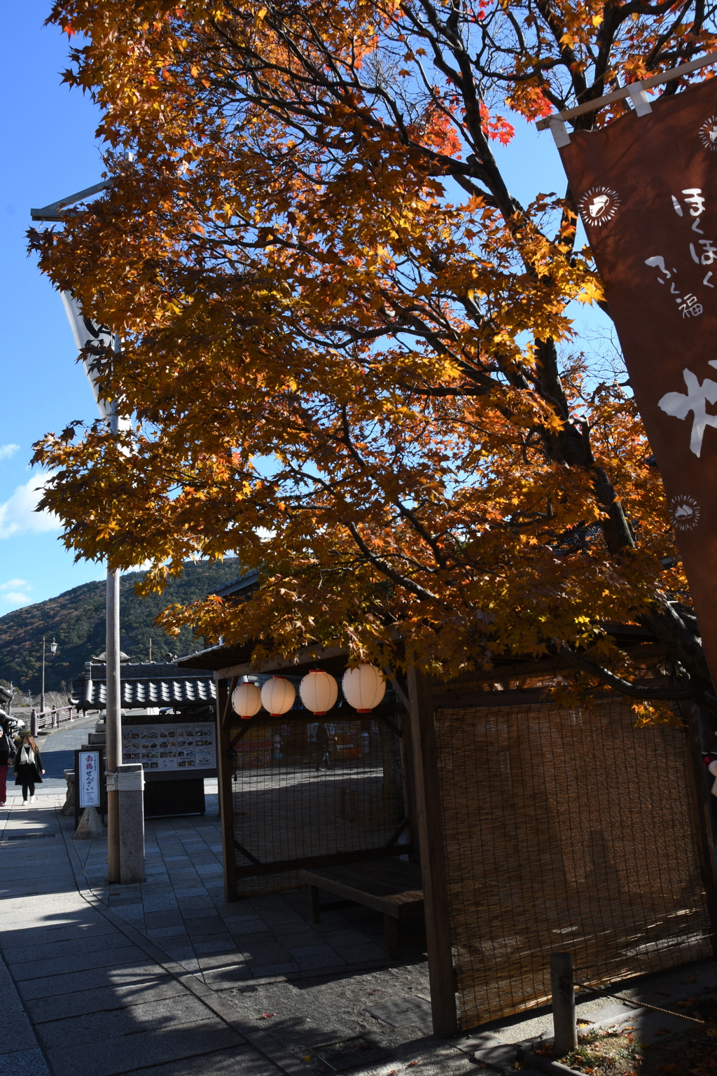 伊勢　おかげ横丁　紅葉