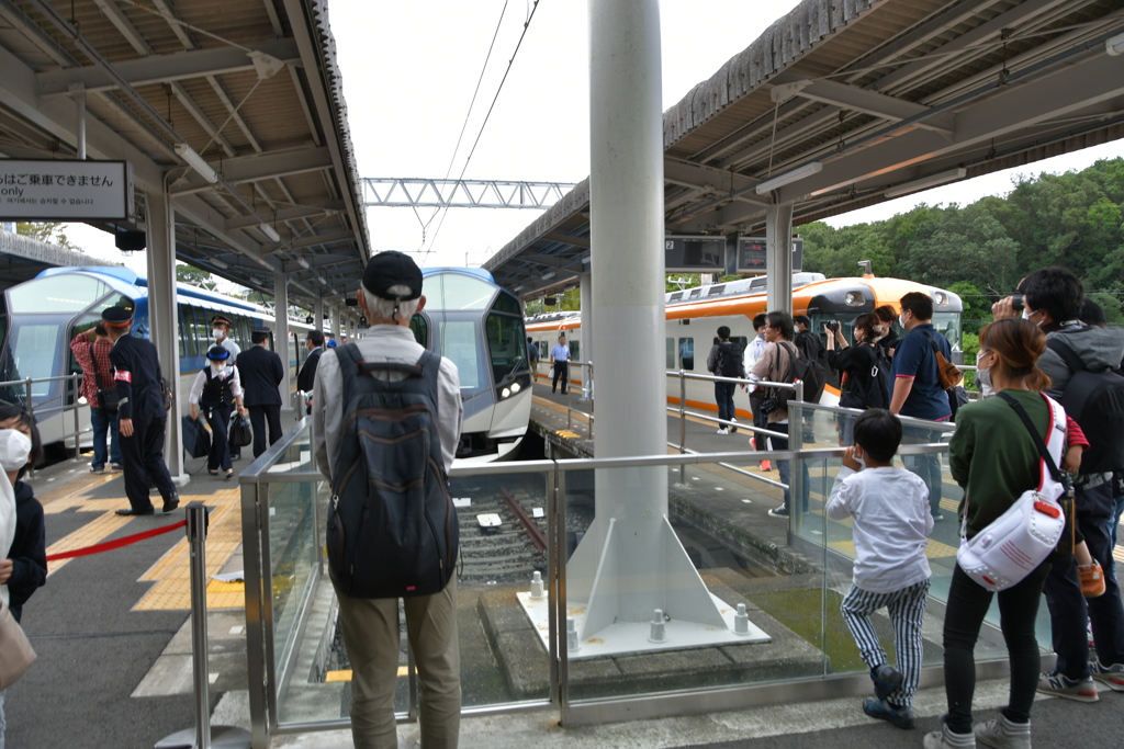 賢島駅　しまかぜ3編成　大集合