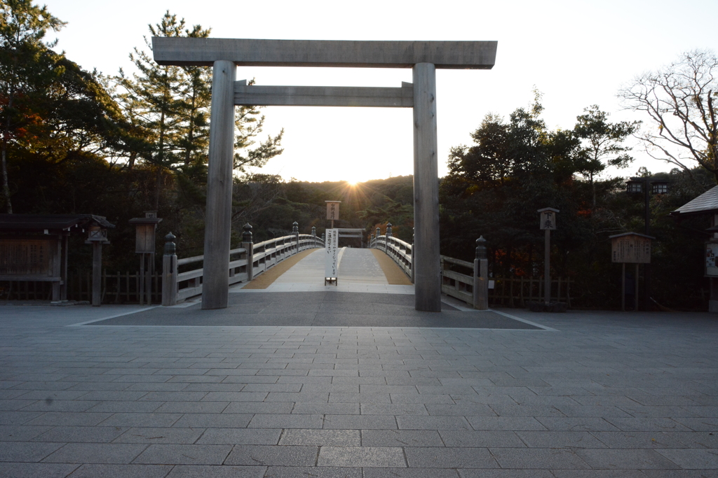 i内宮　日の出