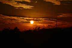 鳥羽展望台　夕日