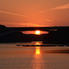 賢島大橋　夕日