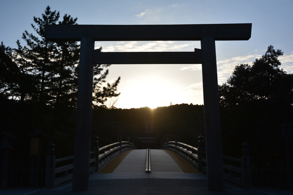 内宮　日の出