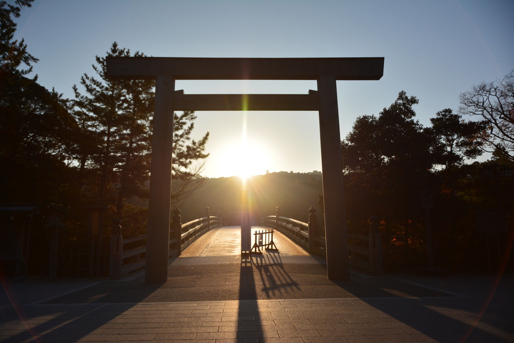 内宮　日の出