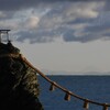 夫婦岩と富士山