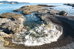 日置川の海岸