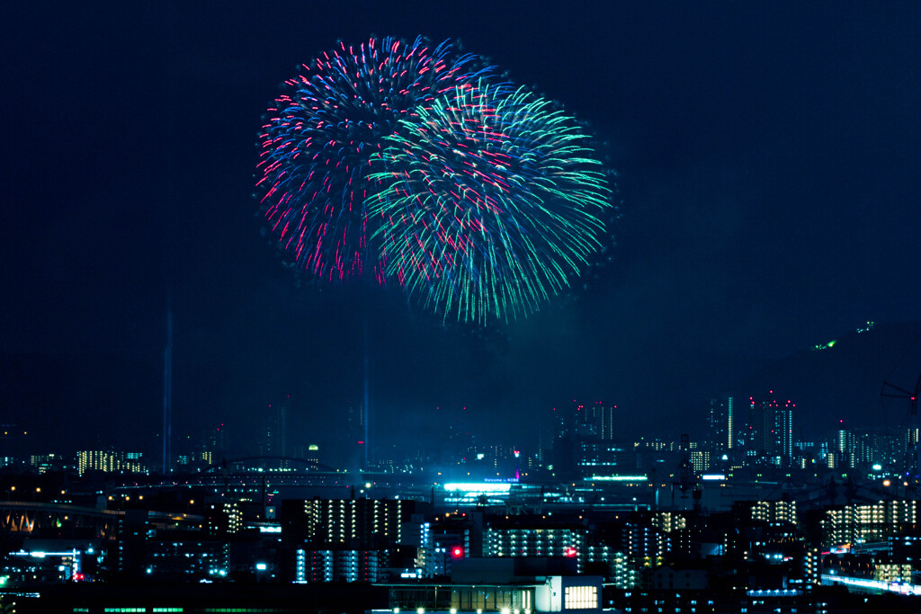 こうべの夜空