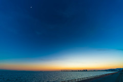 芦屋浜の日没