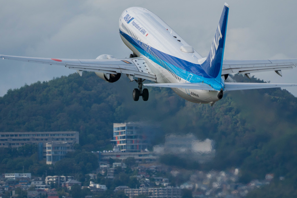 大阪国際空港離陸