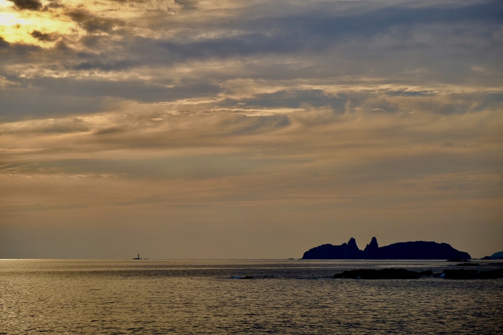故郷の夕景