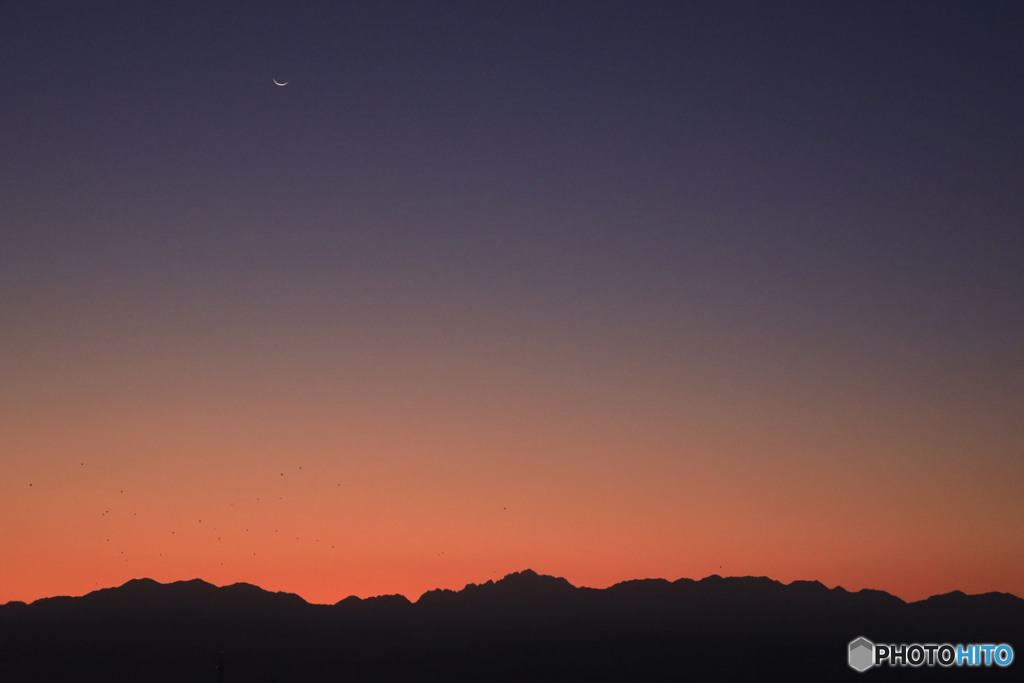 劔・立山の夜明け