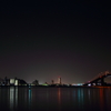 夜の廿日市大橋で...