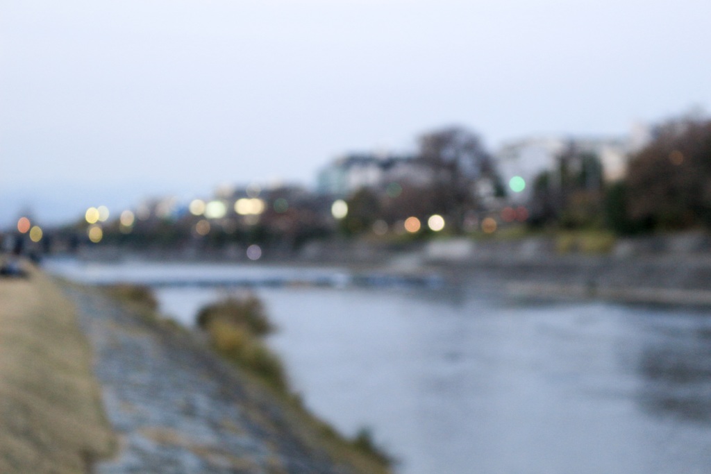 柔らかな川の風景