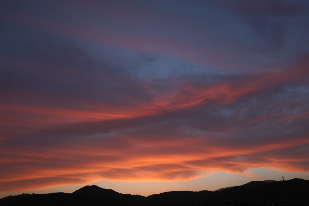 弘法山の夕焼け