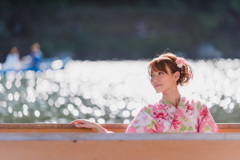 川のほとり