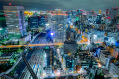世界貿易センタービルから見る夜の東京