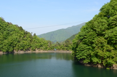 快晴の奥多摩湖