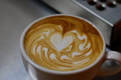 heart latte