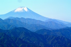 三頭山からの富士山