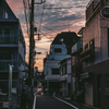 文京区小石川 夕景