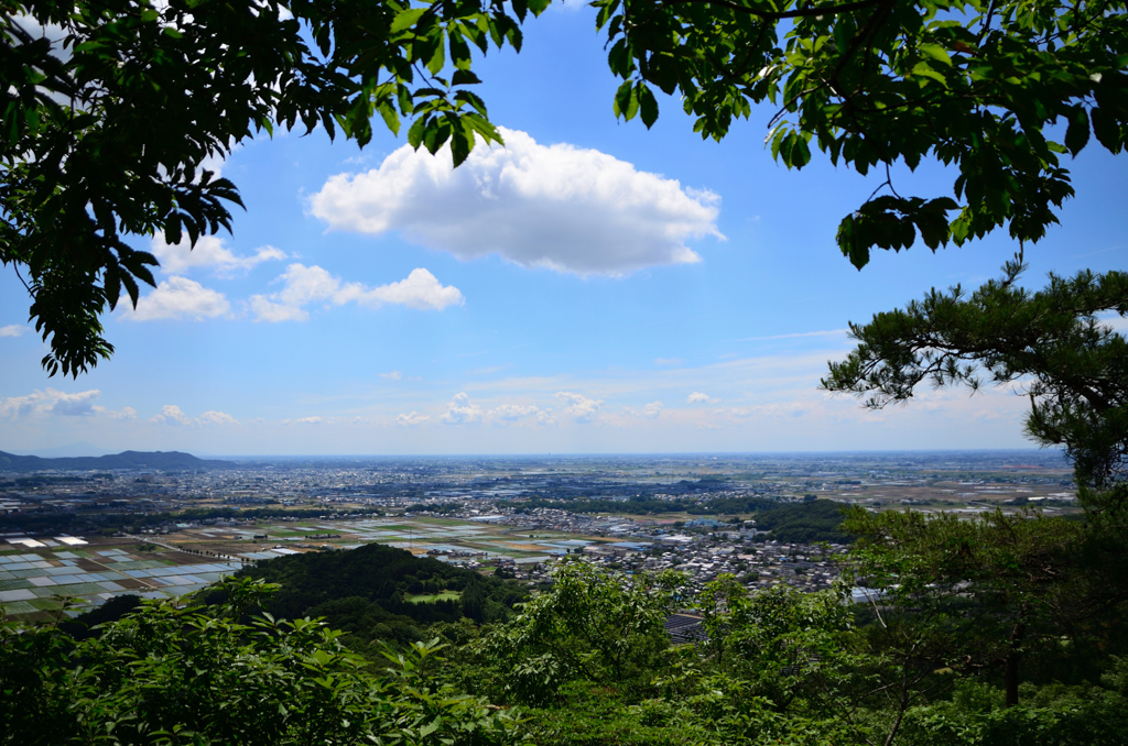 関東平野を・・・