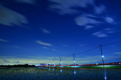 夜中の田舎道・・・