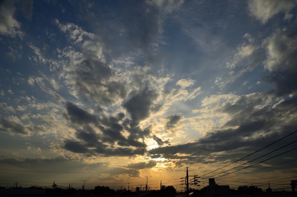 西の空